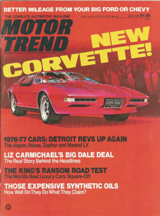 MOTOR TREND 1975 JULY - AIRFLOW C-17, DALE, DUTTON